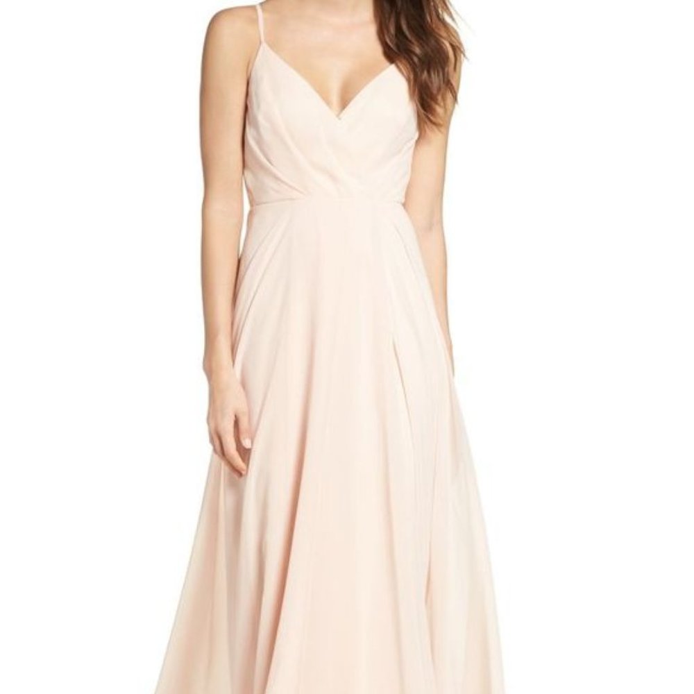 Lulu's Blush Pink Bridesmaids Dress
